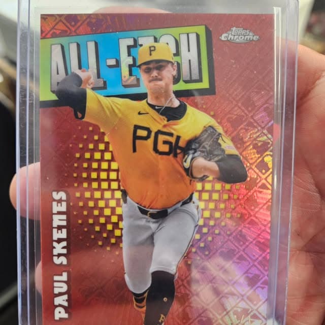 Paul Skenes Topps Chrome All-Etch card at D'Angelo Sports